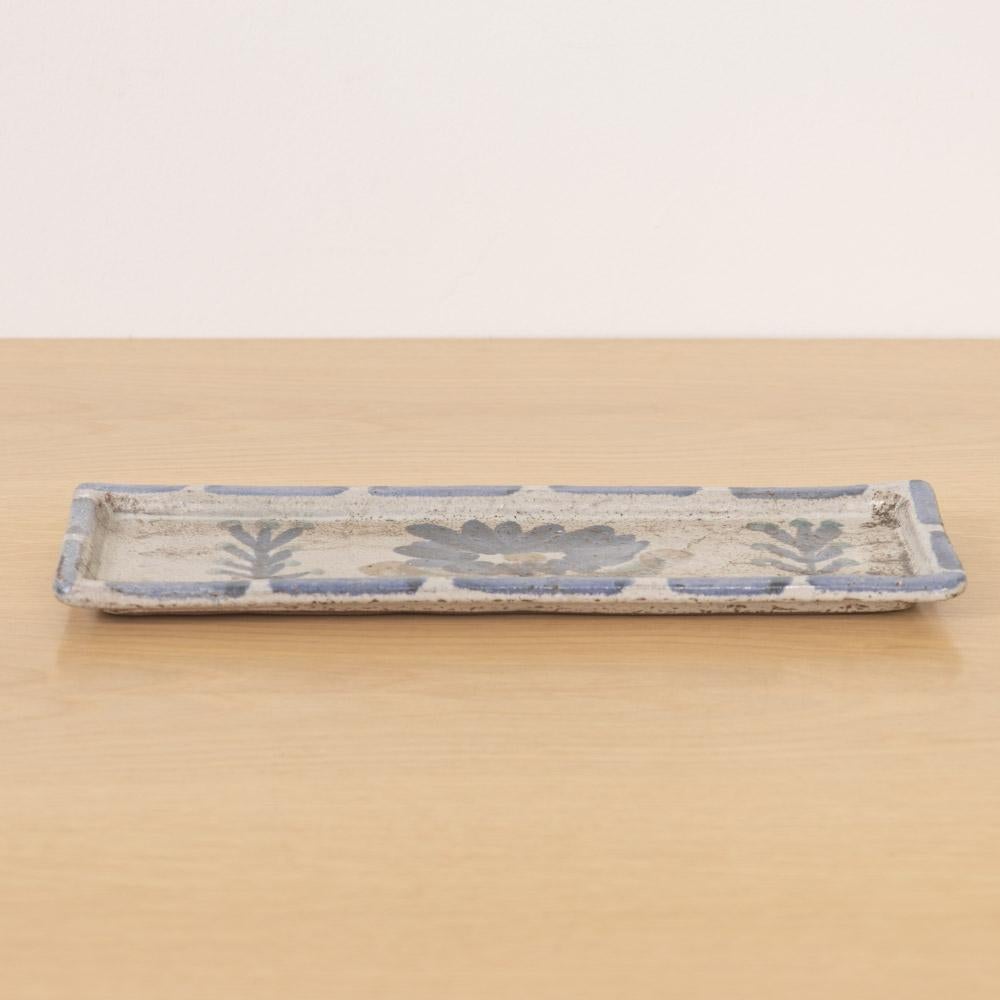 Plateau en céramique peint par Gustave Reynaud Bon état - En vente à Los Angeles, CA