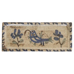 French Ceramic Painted Tray by Gustave Reynaud