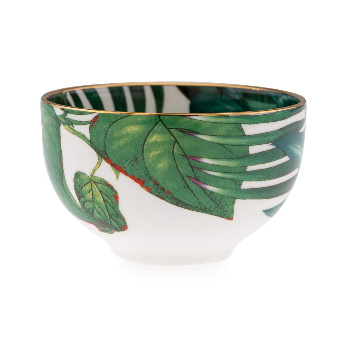 French Ceramic Passifolia Pair Of Breakfast Cups & Saucers By Hermes 10