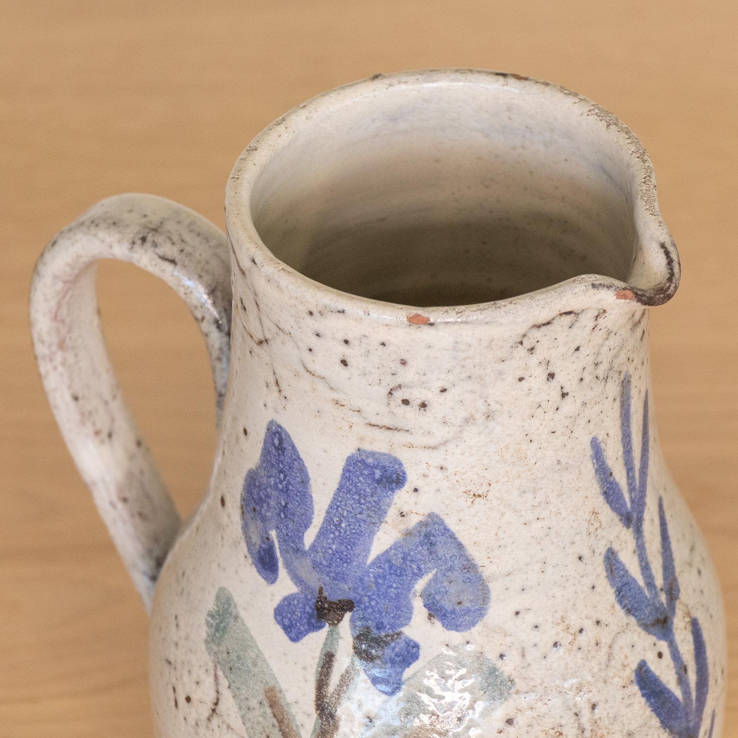 French Ceramic Pitcher by Gustave Reynaud 6