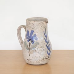 French Ceramic Pitcher by Gustave Reynaud