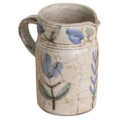 French Ceramic Pitcher by Gustave Reynaud