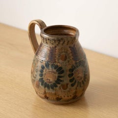 French Ceramic Pitcher by Jean-Claude Courjault, Signed