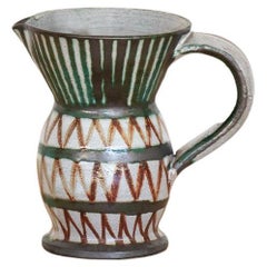 French Ceramic Pitcher by Robert Picault