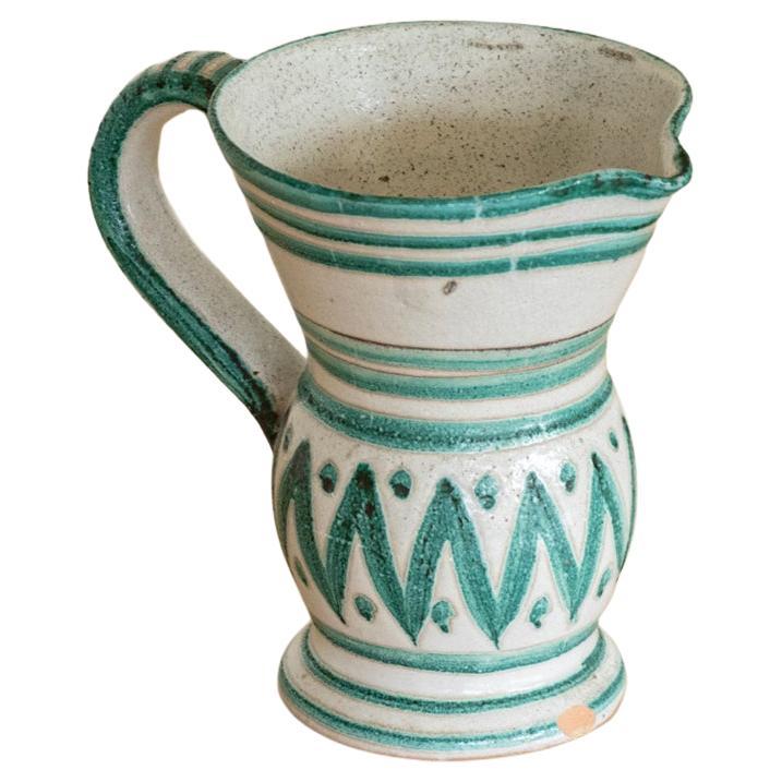 French Ceramic Pitcher by Robert Picault