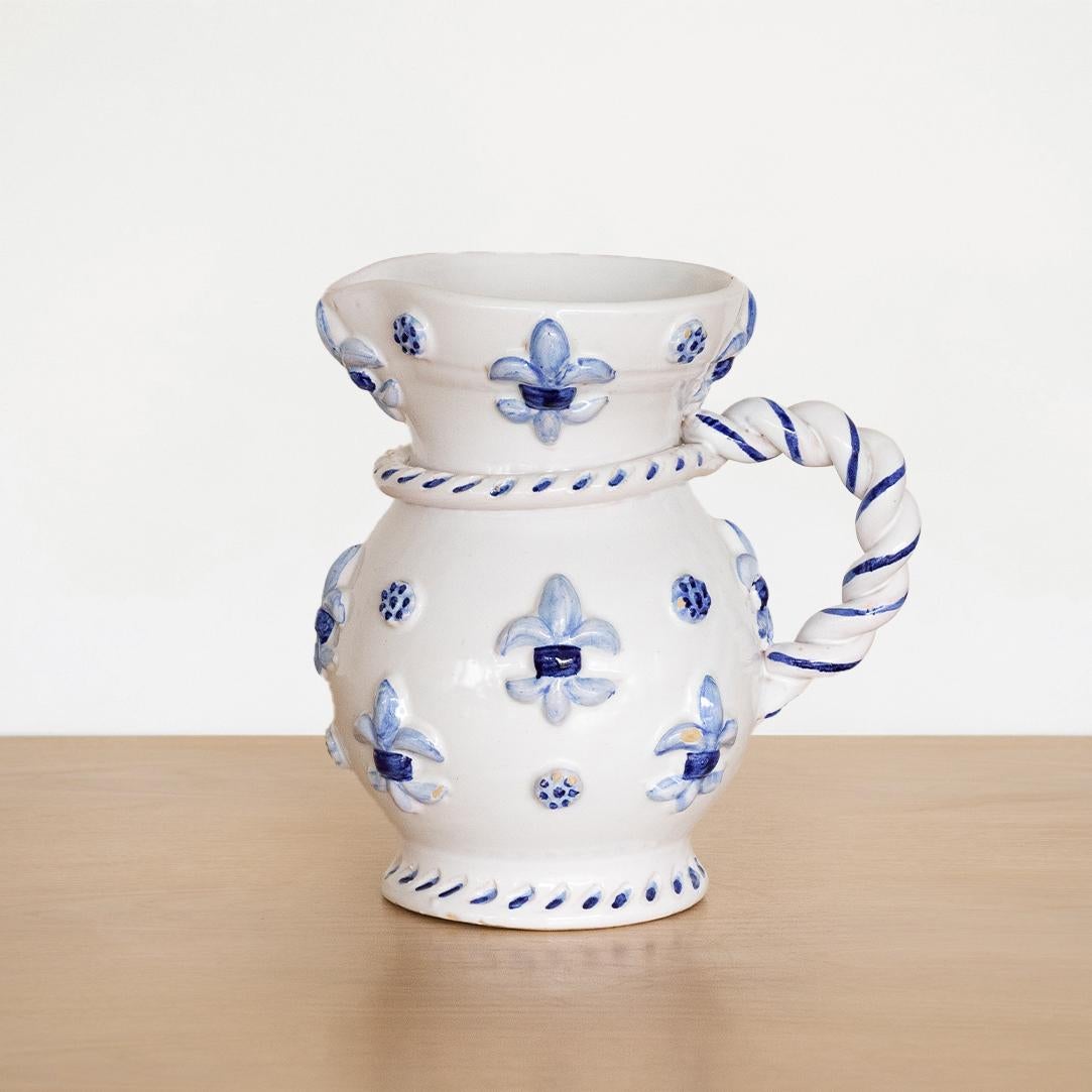 Mid-20th Century French Ceramic Pitcher 