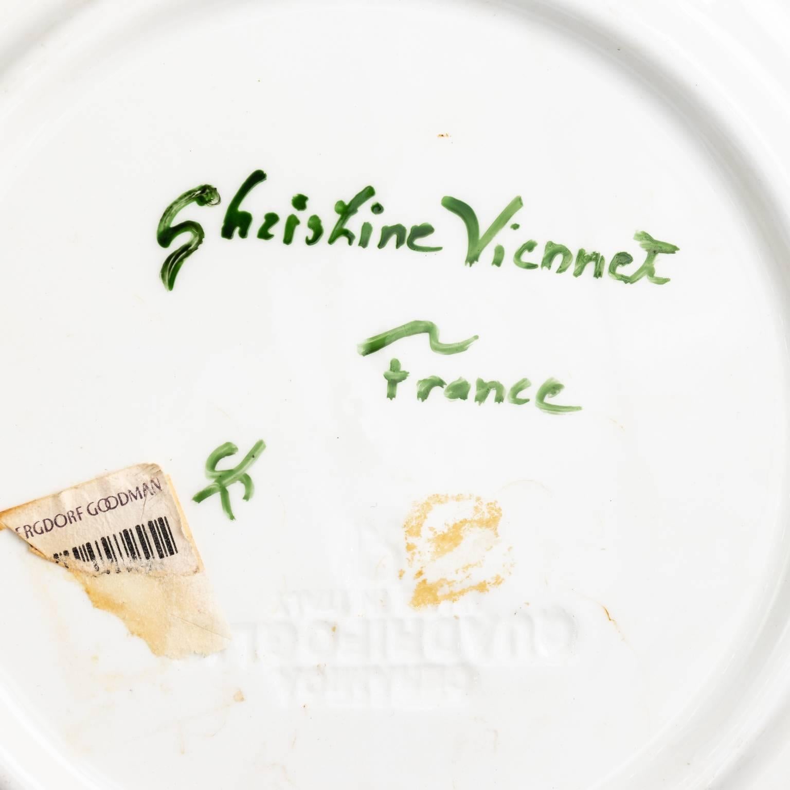 French Ceramic Plate by Christine Viennet 13
