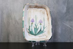 Plato de cerámica francesa de Etienne Daniel, Vallauris, Francia - Años 50 - Época Picault