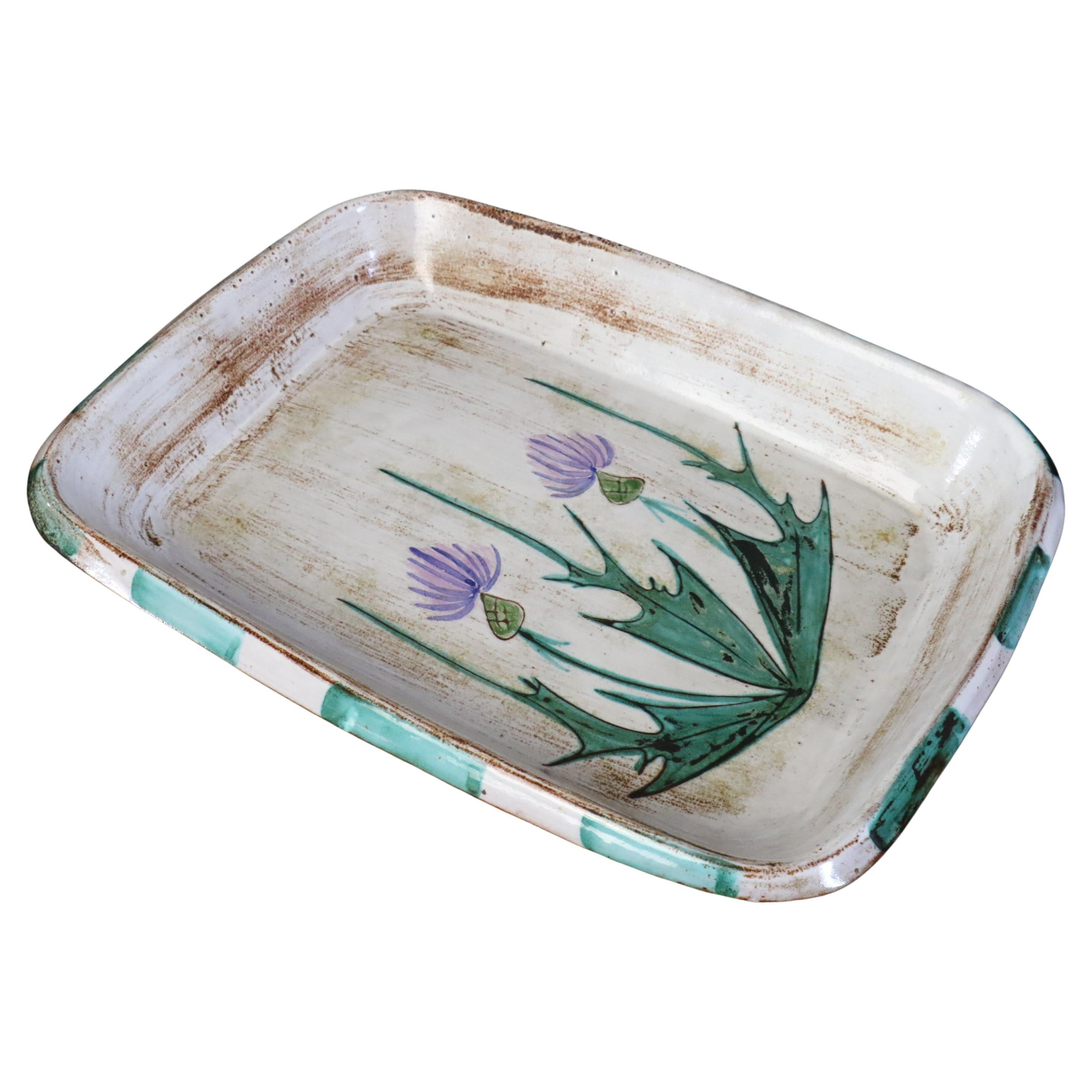 French Ceramic Plate by Etienne Daniel, Vallauris, France - 1950s - Era Picault
