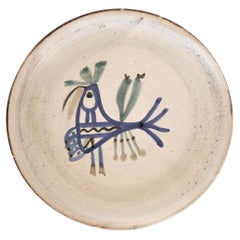 French Ceramic Plate by Gustave Reynaud