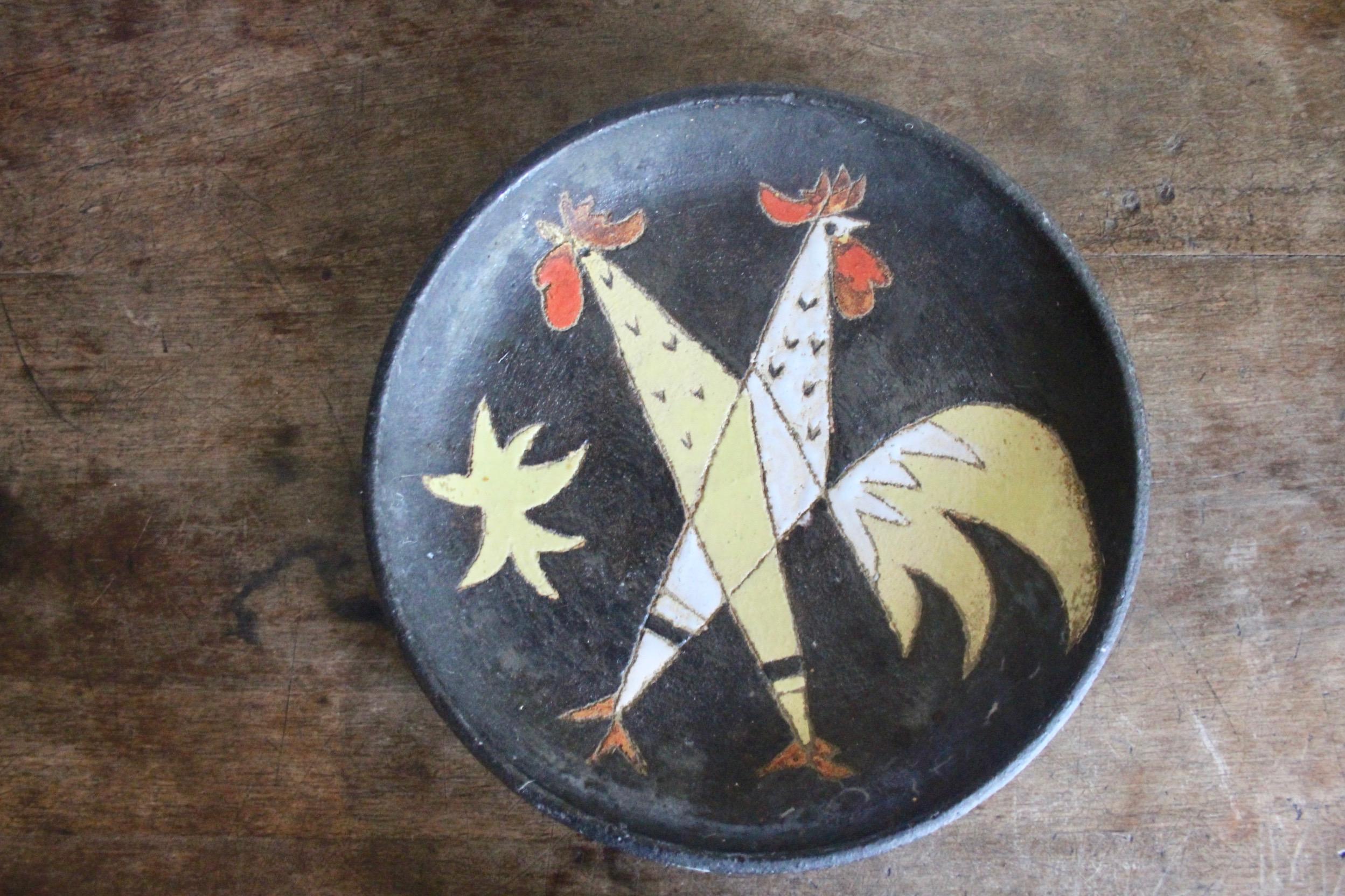 French Ceramic Plate In Good Condition In grand Lancy, CH