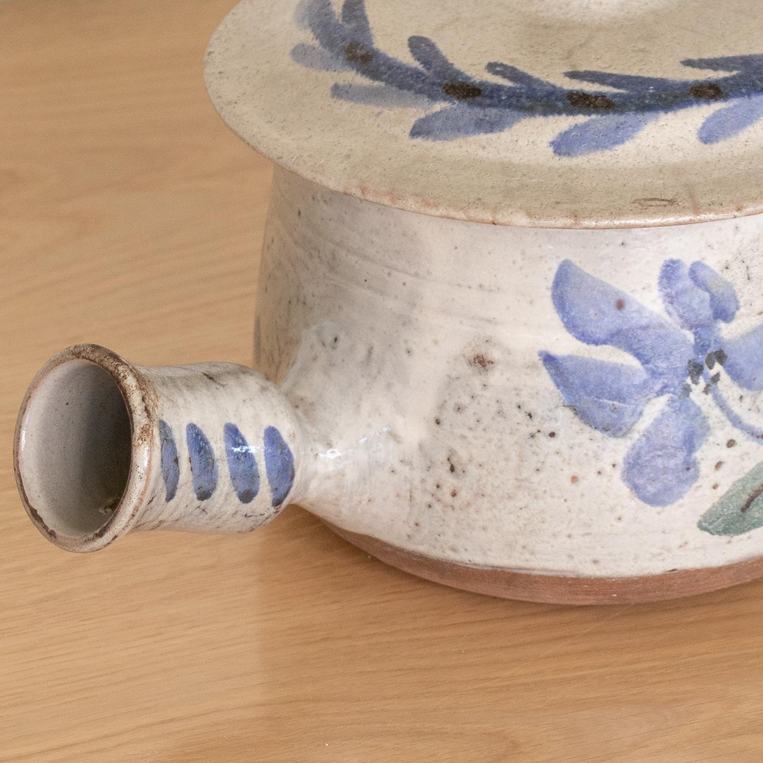 Französischer Keramiktopf mit Deckel von Gustave Reynaud im Angebot 5