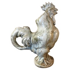 French Ceramic Rooster Vase, 1950s