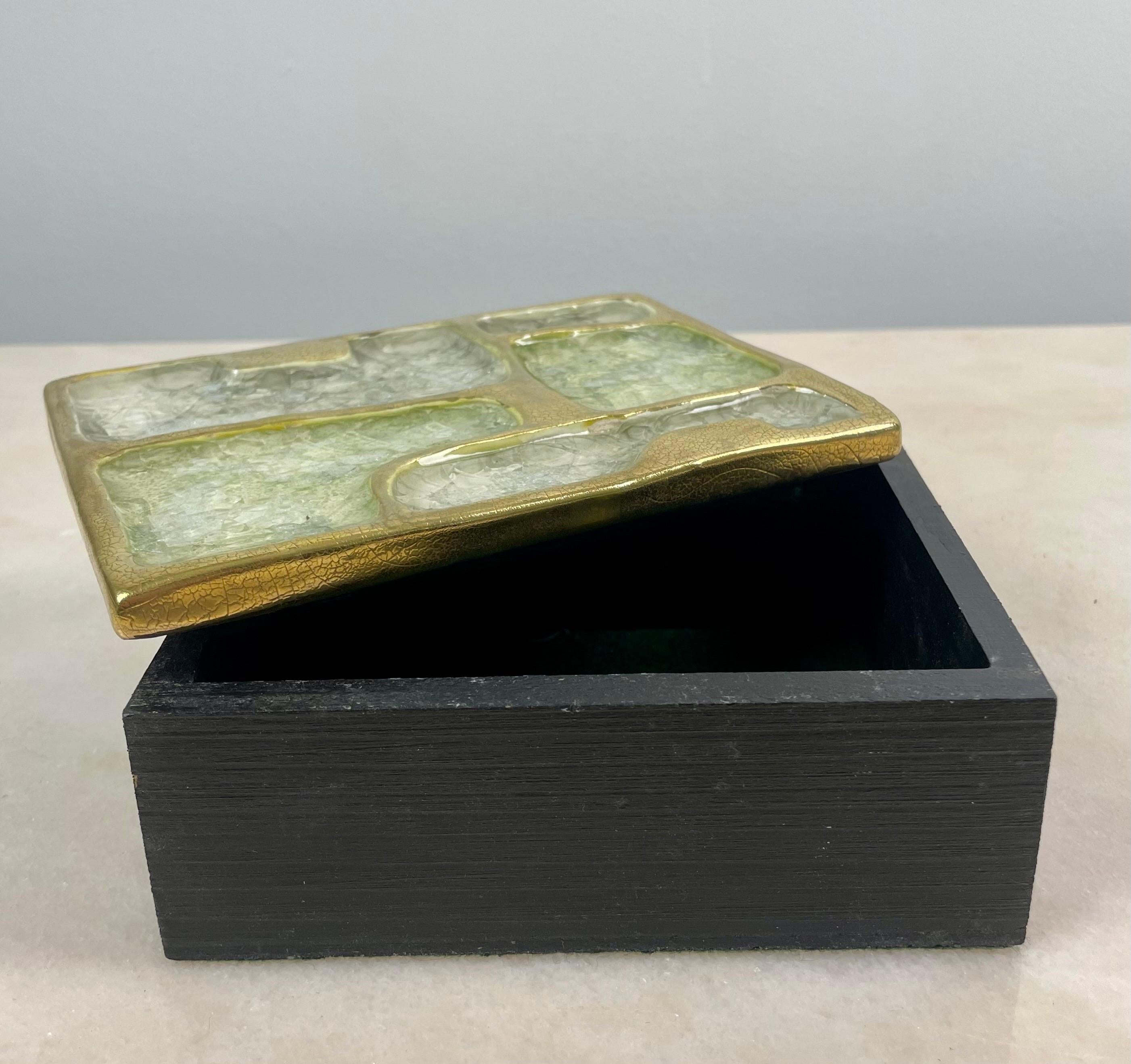Mid-17th Century French Ceramic Secret box or jewelry box or tidy  - Mithé Espelt 60's Fance 