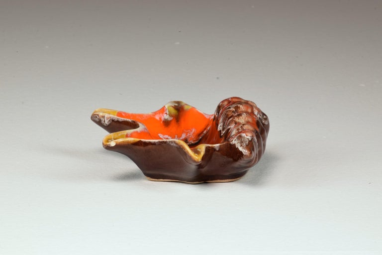 French Ceramic Shellfish Ashtray, 1960's 1