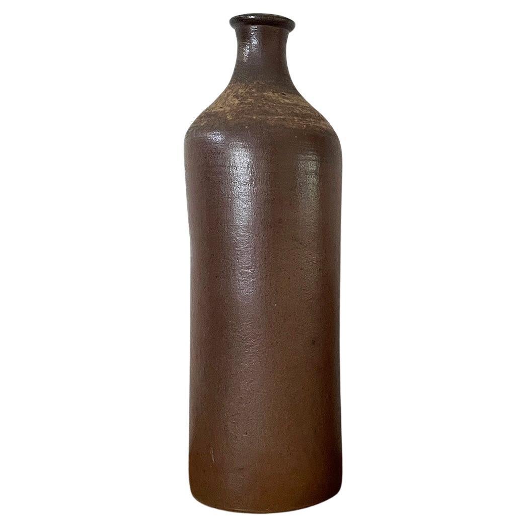Französische Keramik-Steinzeug-Flaschenvase im Angebot