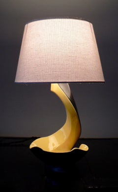 Lampe de table en céramique française - 1950