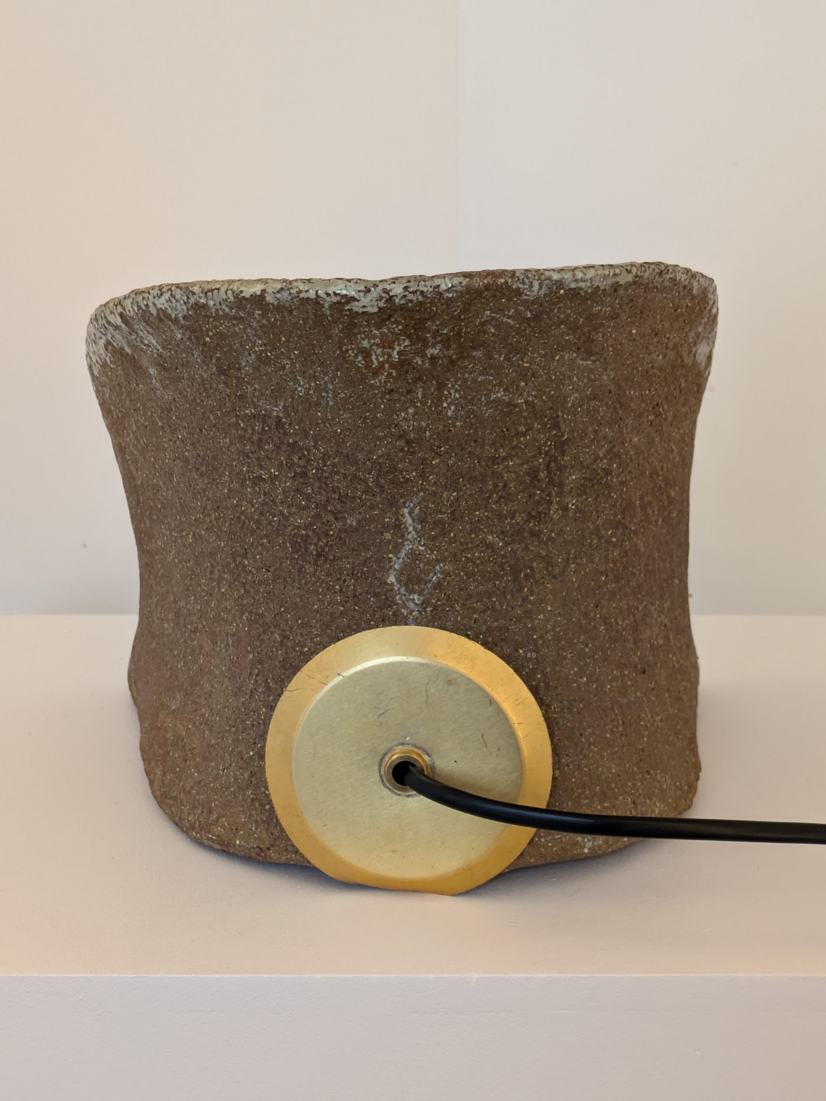 Lampe de table en céramique française, années 1960 Bon état - En vente à Saint-Ouen-sur-Seine, FR