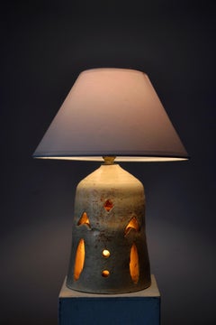 French Ceramic Table Lamp, 1970s