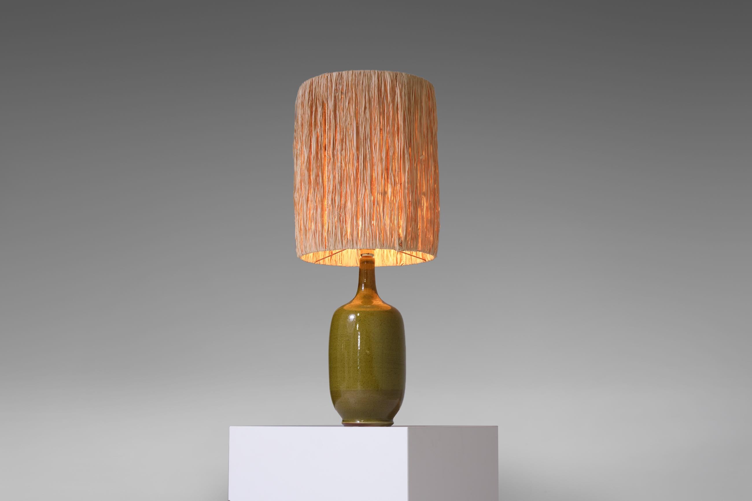 French Ceramic table lamp by Christian Ziegler In Good Condition In Rotterdam, ZH