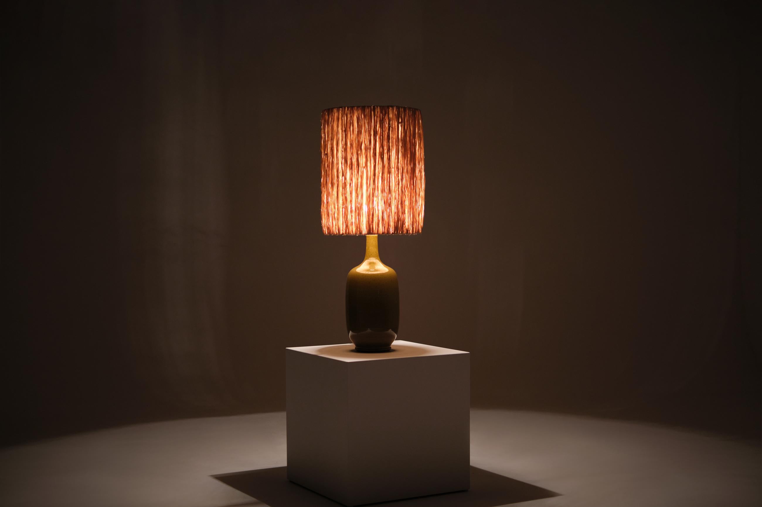 20th Century French Ceramic table lamp by Christian Ziegler