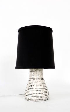 French Ceramic Table Lamp by French Pottery Studio Accolay in Vallauris