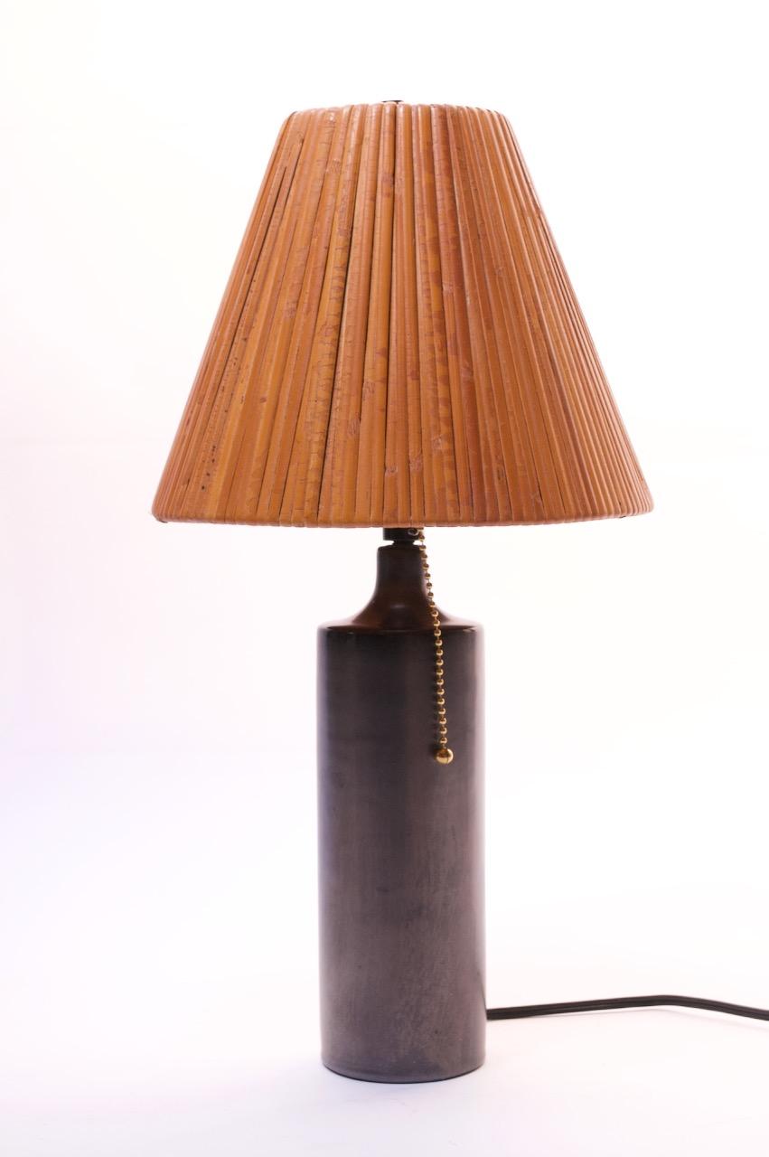 Mid-Century Modern French Ceramic Table Lamp by Georges Jouve