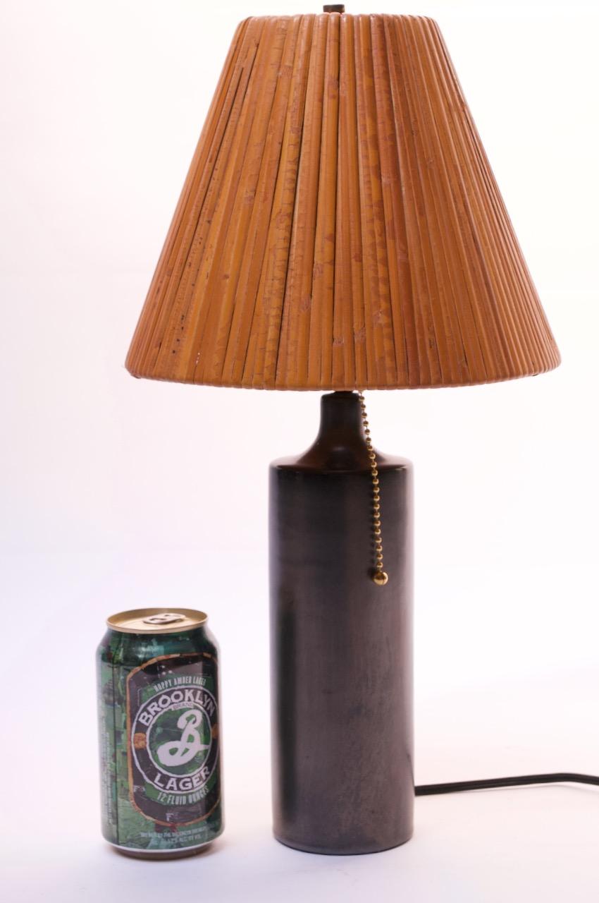 French Ceramic Table Lamp by Georges Jouve In Good Condition In Brooklyn, NY