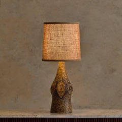 French Ceramic Table Lamp by Raphaël Giarrusso for Accolay, 1960s