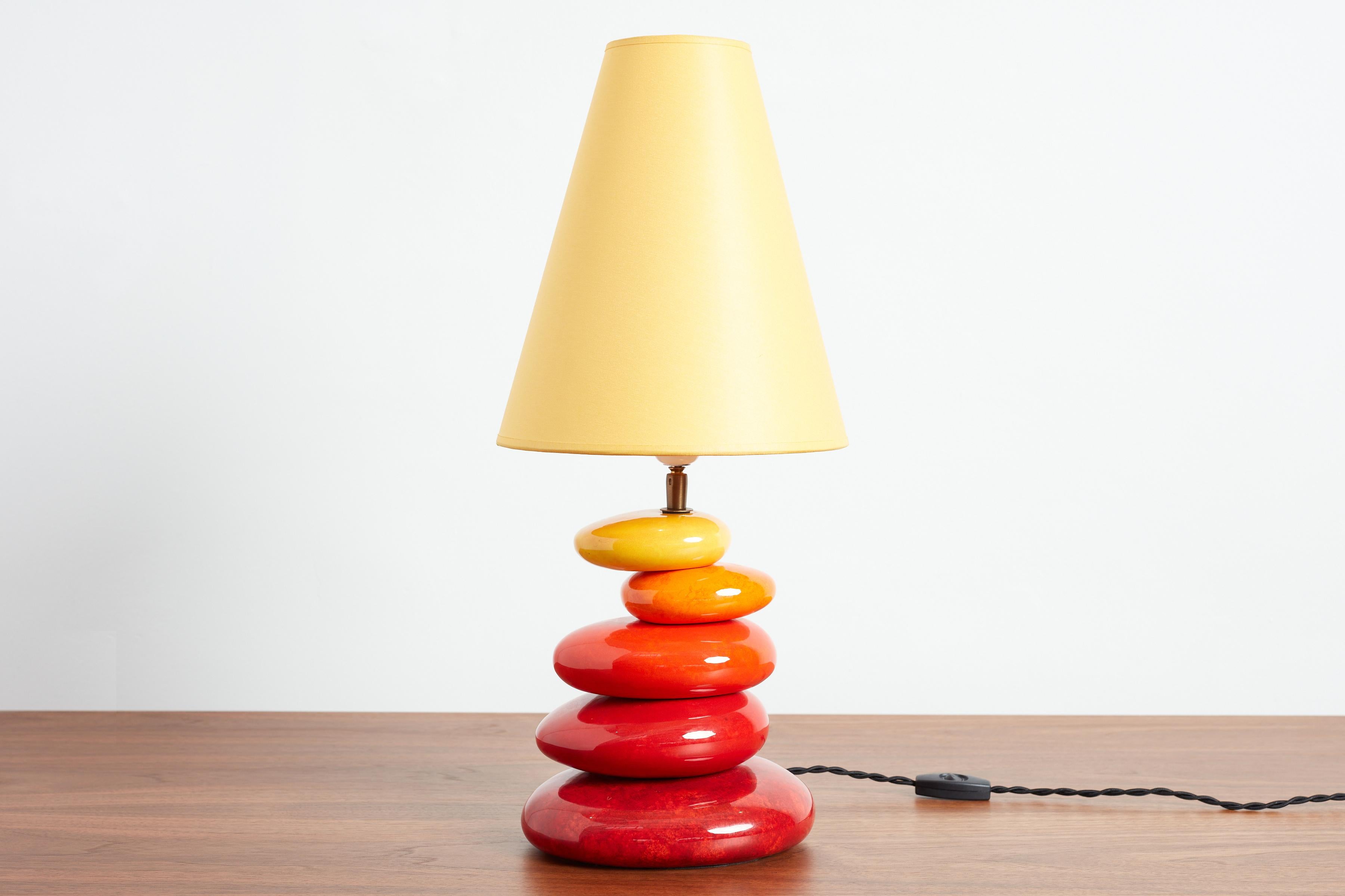 Lampe de table en céramique française en vente 5