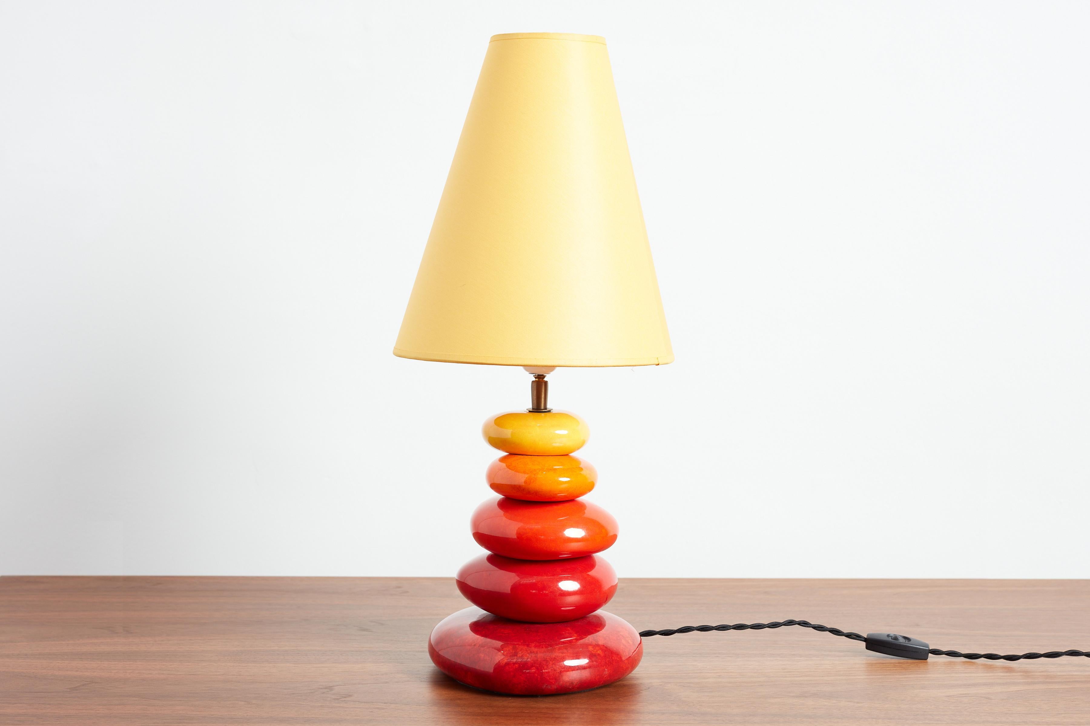 Français Lampe de table en céramique française en vente
