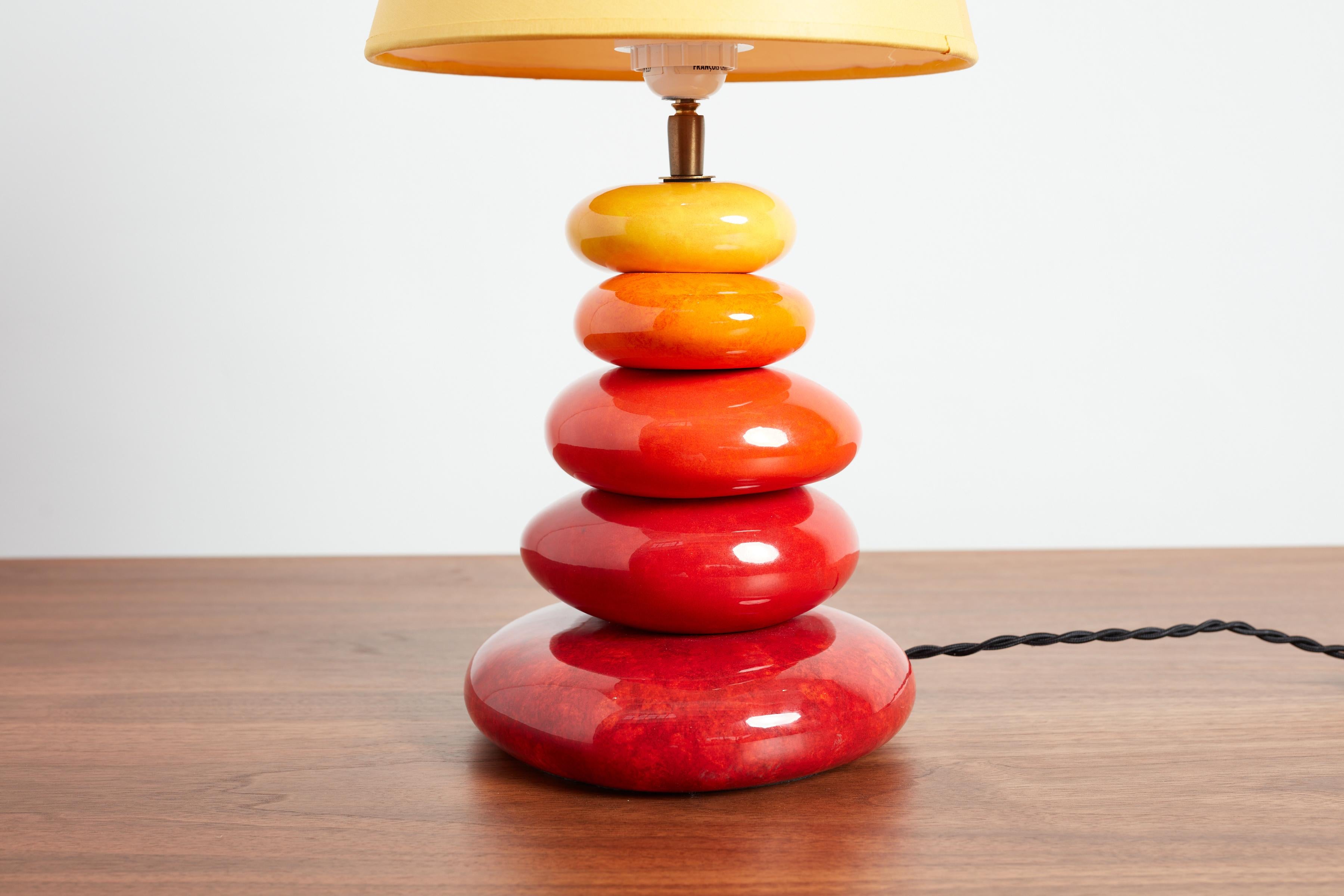 Céramique Lampe de table en céramique française en vente