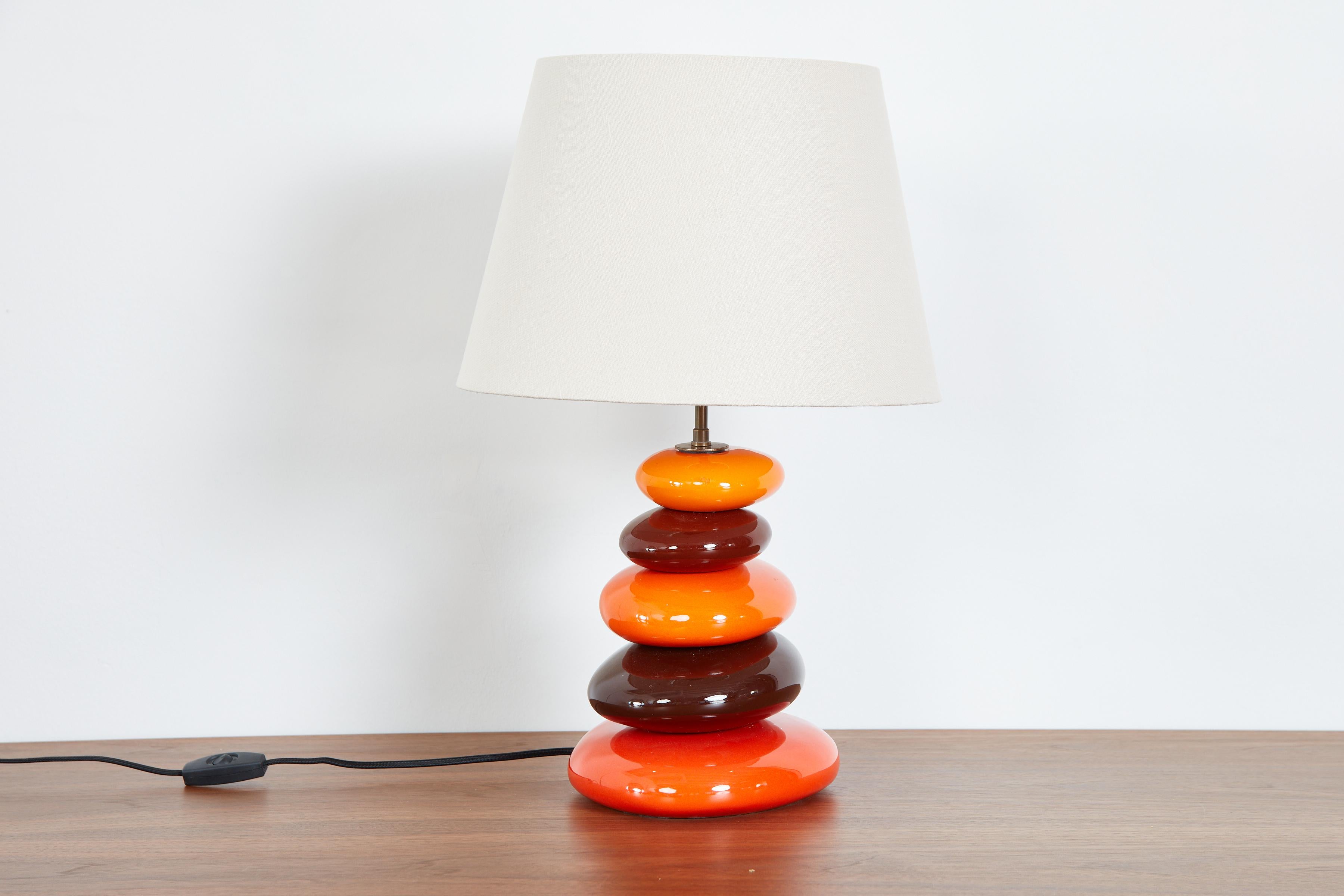 French Ceramic Table Lamp For Sale 2