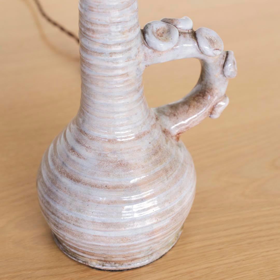 Lampe de table en céramique française en vente 1