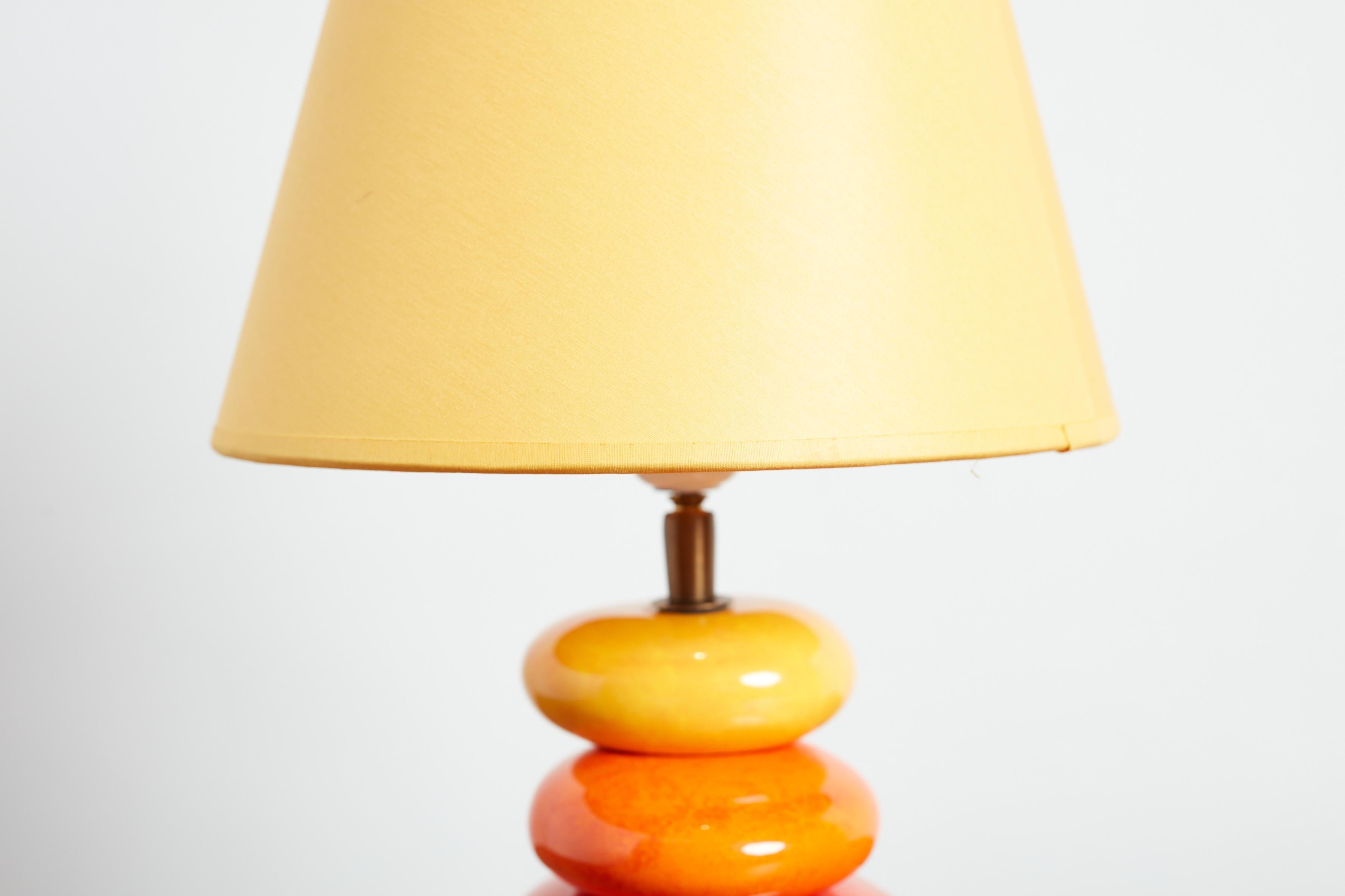 Lampe de table en céramique française en vente 2