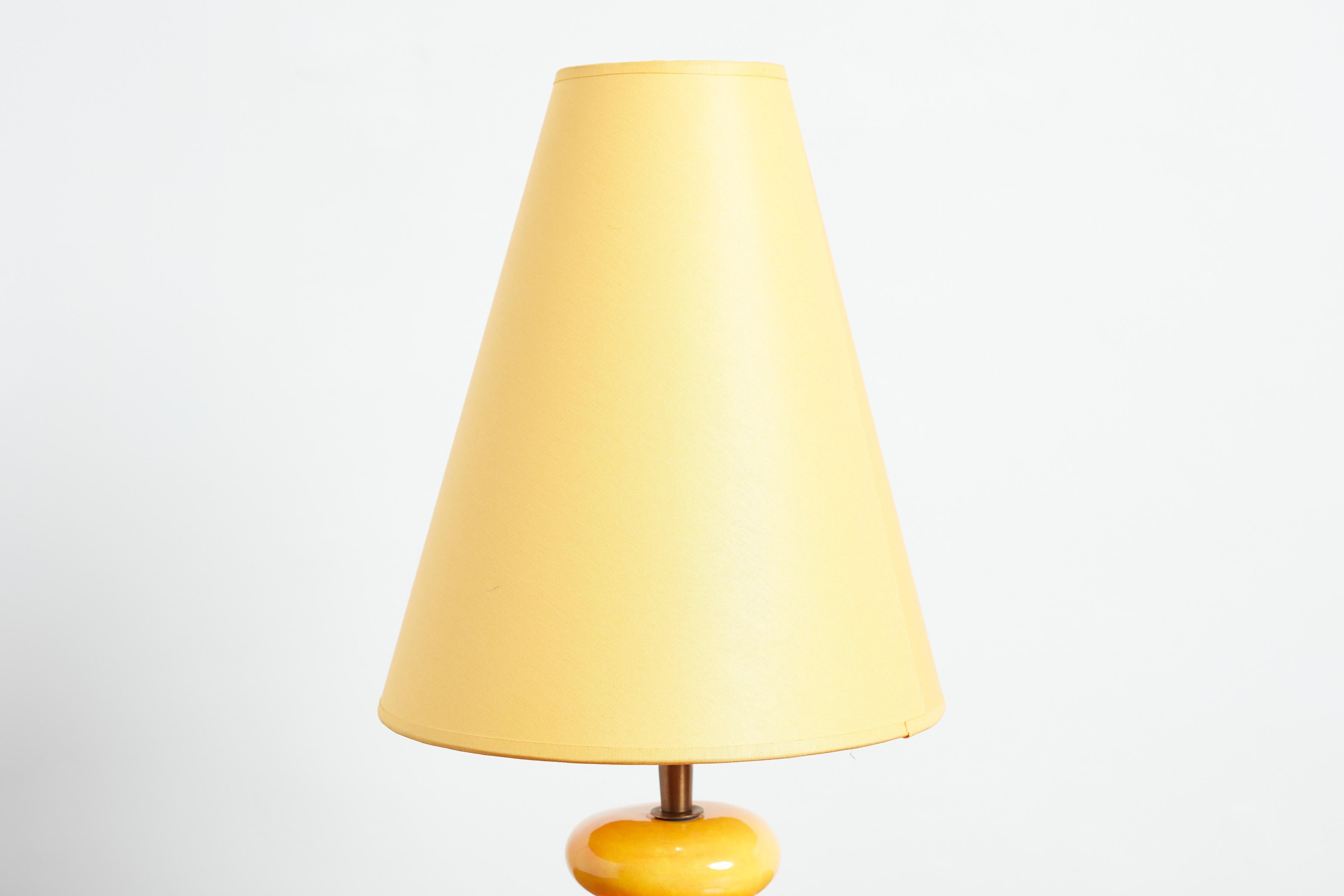 Lampe de table en céramique française en vente 3