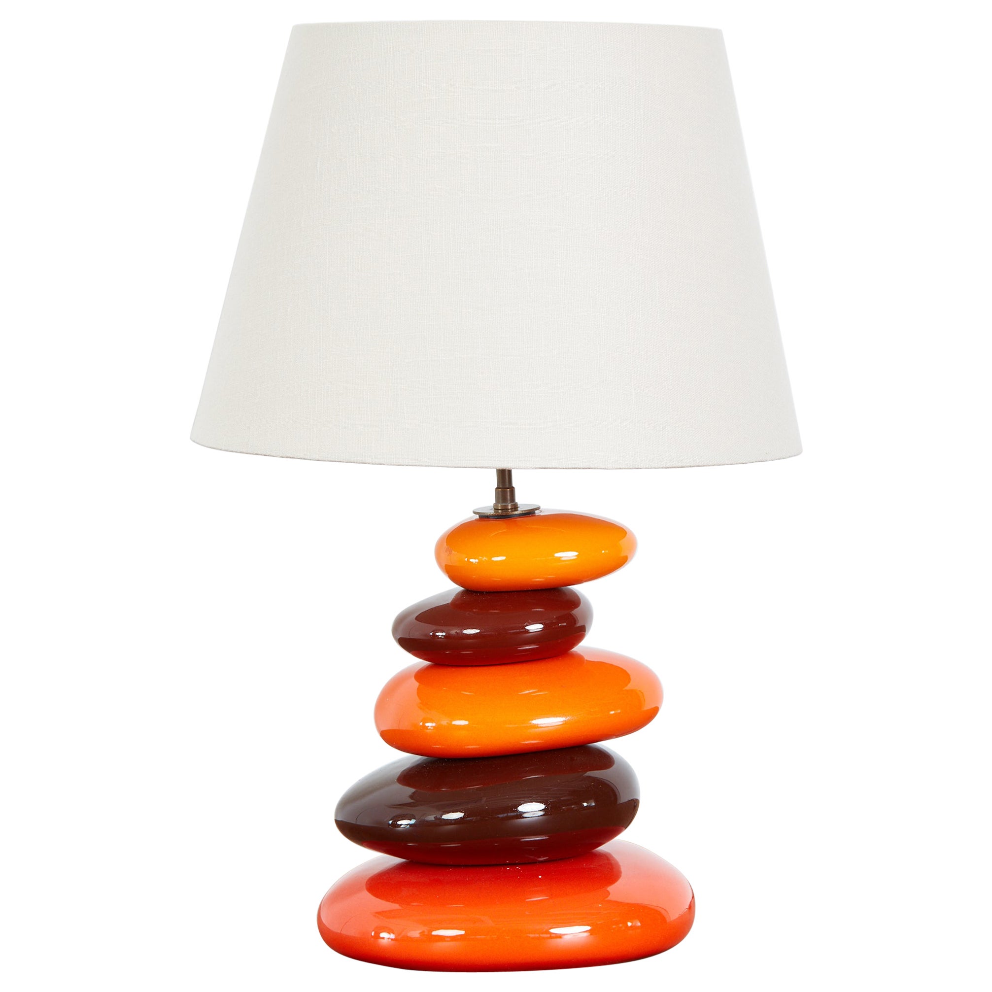 French Ceramic Table Lamp For Sale