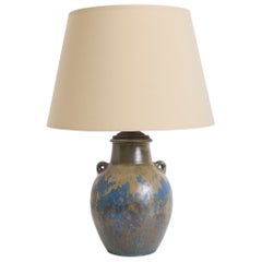 Antique French Ceramic Table Lamp