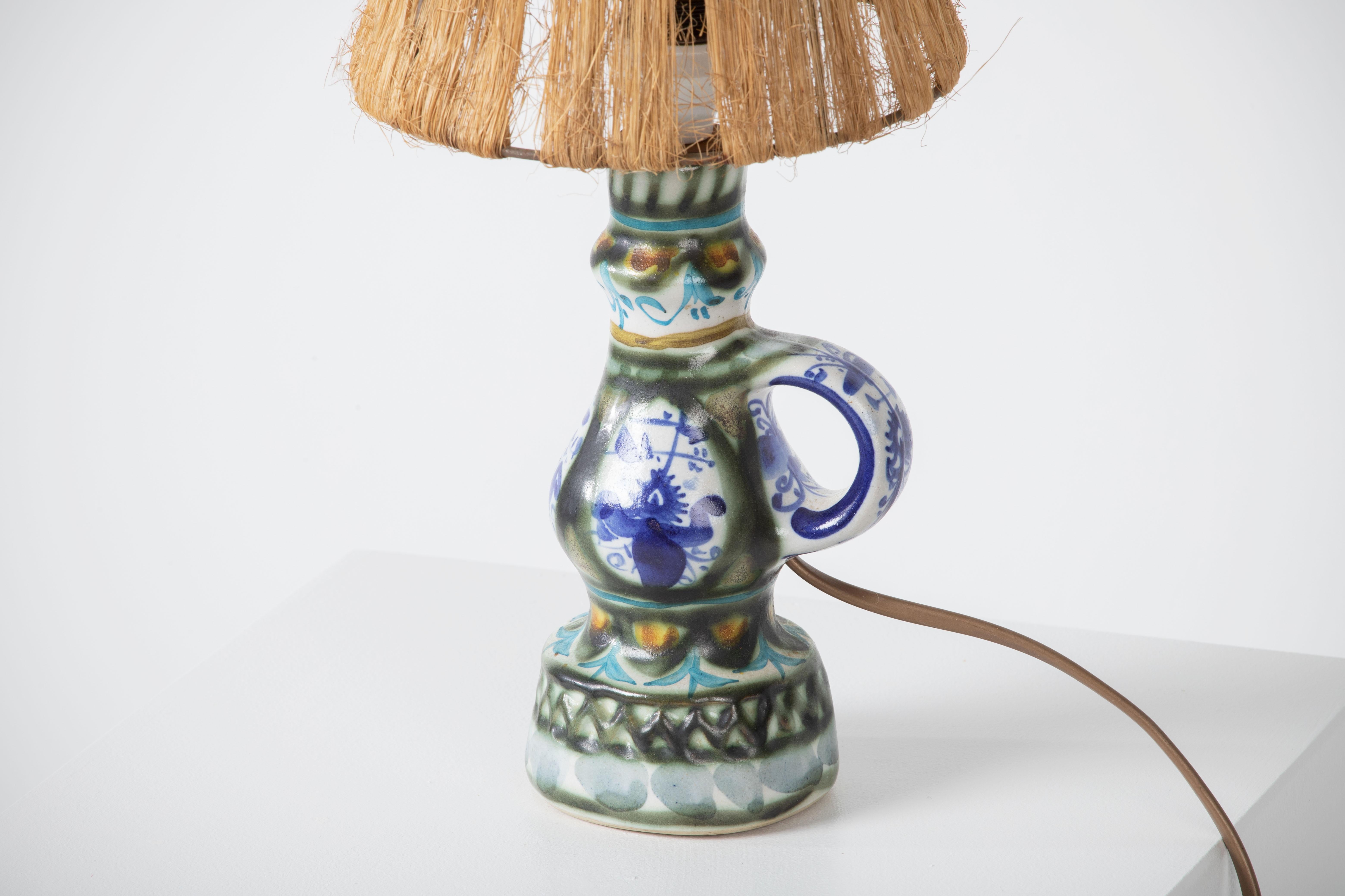 Mid-20th Century French Ceramic Table Lamp, France, 1940
