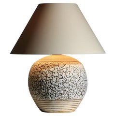 French ceramic table lamp Keramos art deco 50s