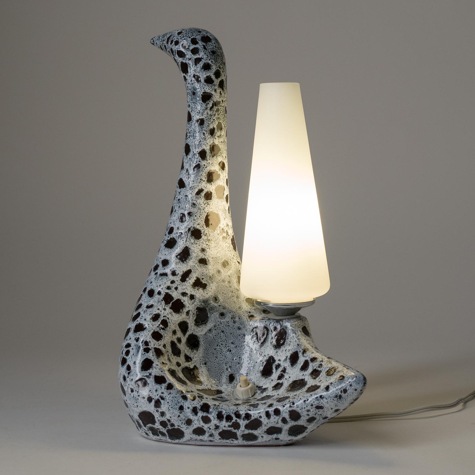French Ceramic Table Lamp, Vallauris, circa 1960 5