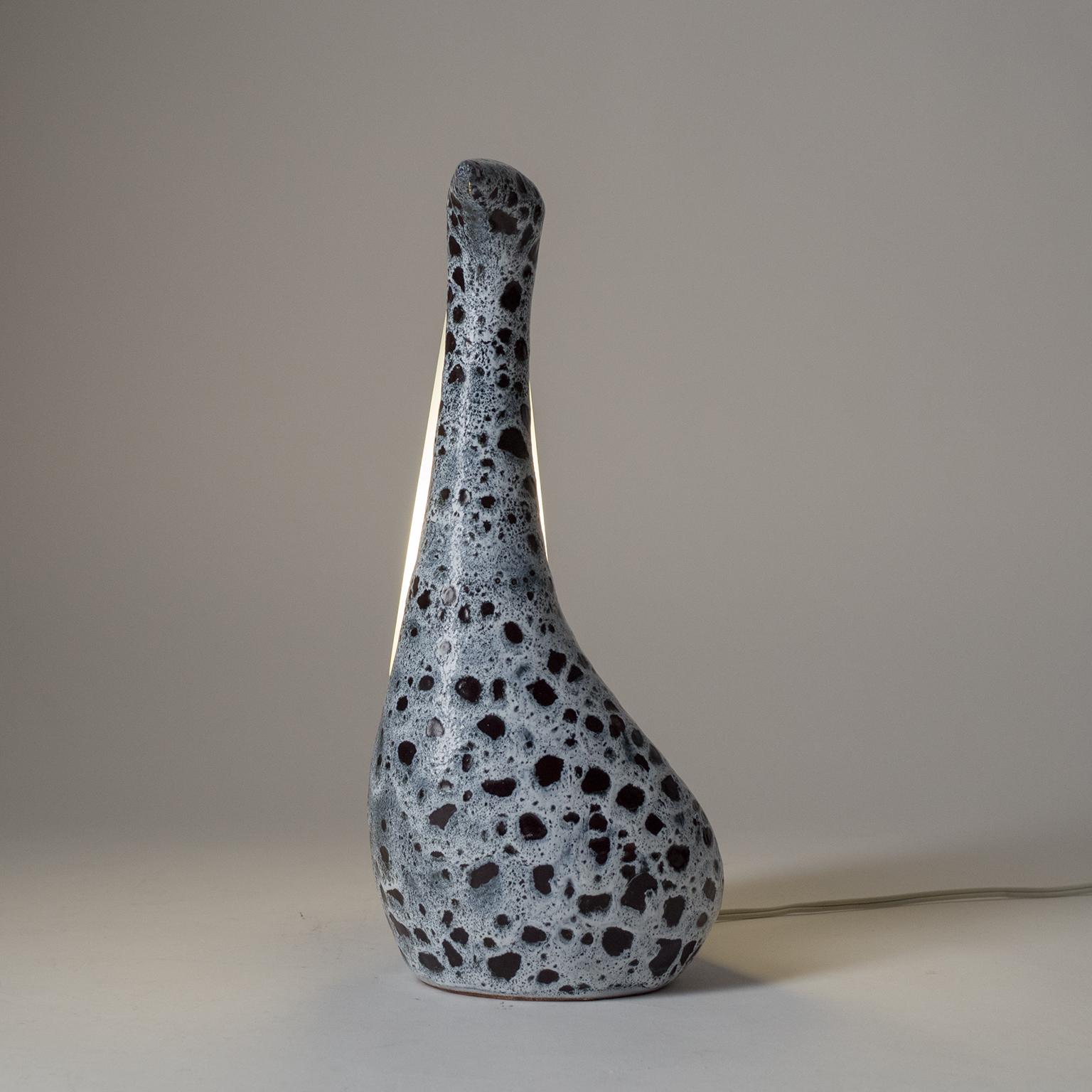 French Ceramic Table Lamp, Vallauris, circa 1960 6