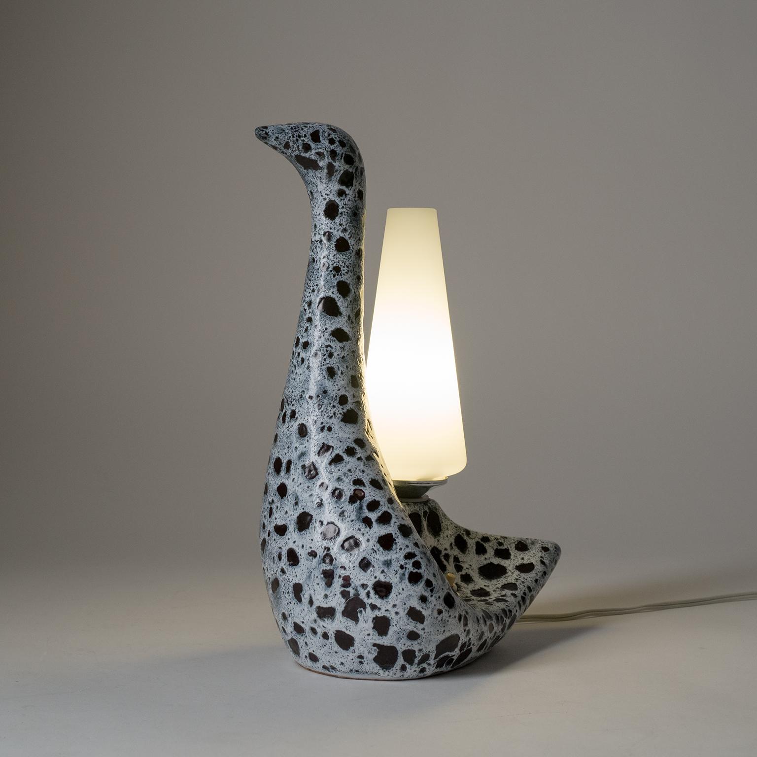 French Ceramic Table Lamp, Vallauris, circa 1960 7