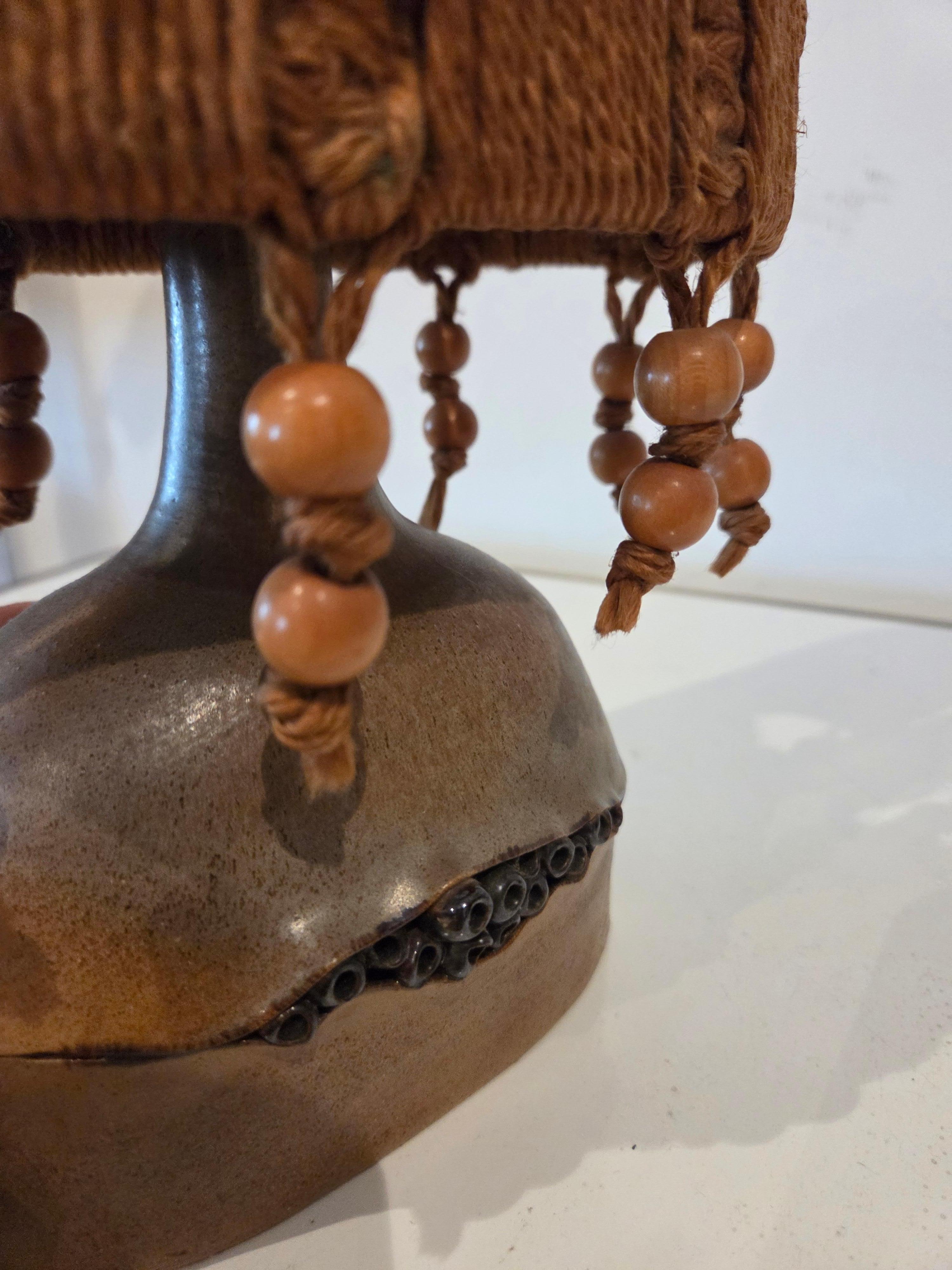 Fine XX secolo Lampada da tavolo francese in ceramica1 anni '70 Francia in vendita