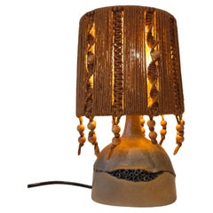 French Ceramic Table Lamp1 1970s France