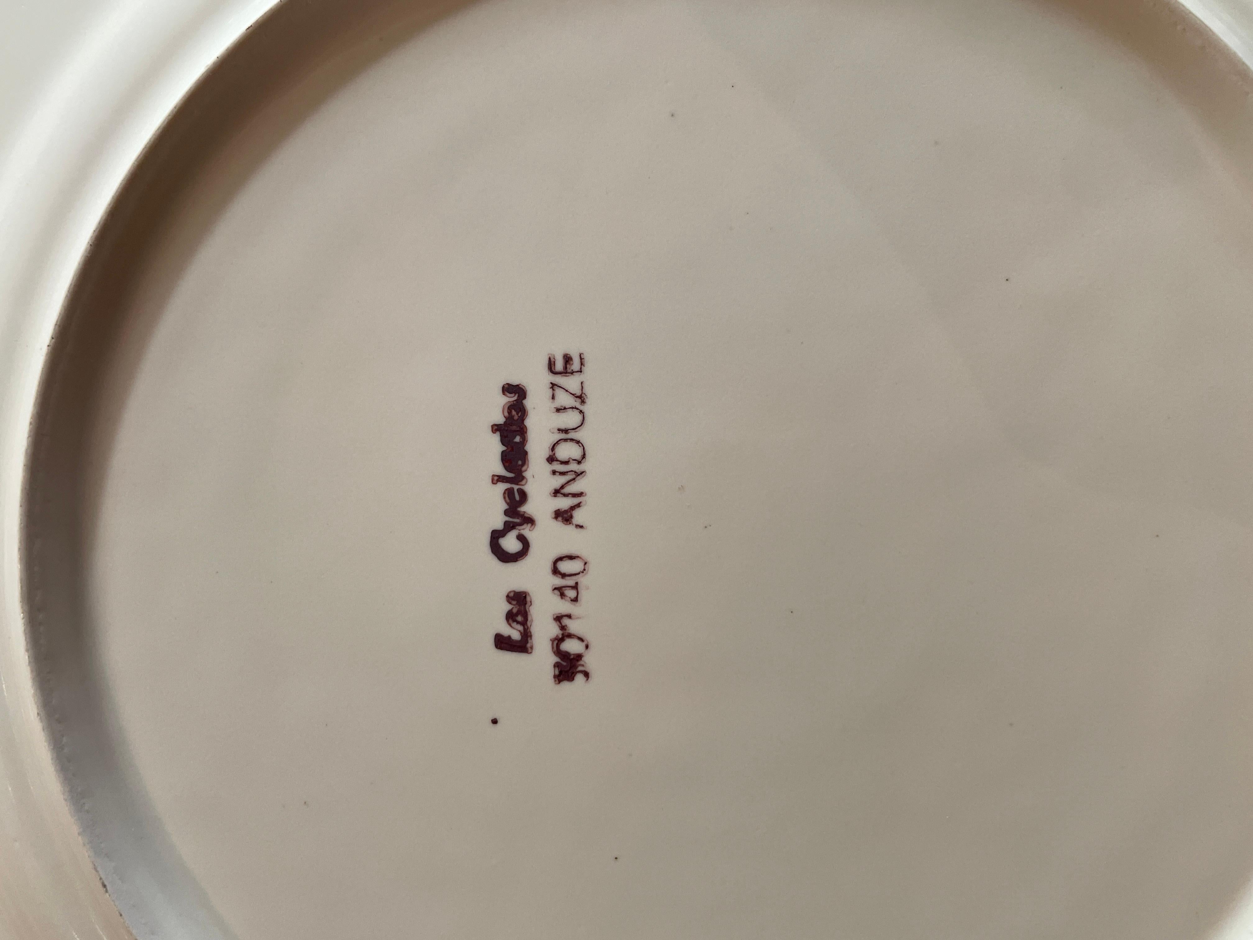 Französisches Keramikgeschirr, Roland ZOBEL, 1970 im Angebot 14