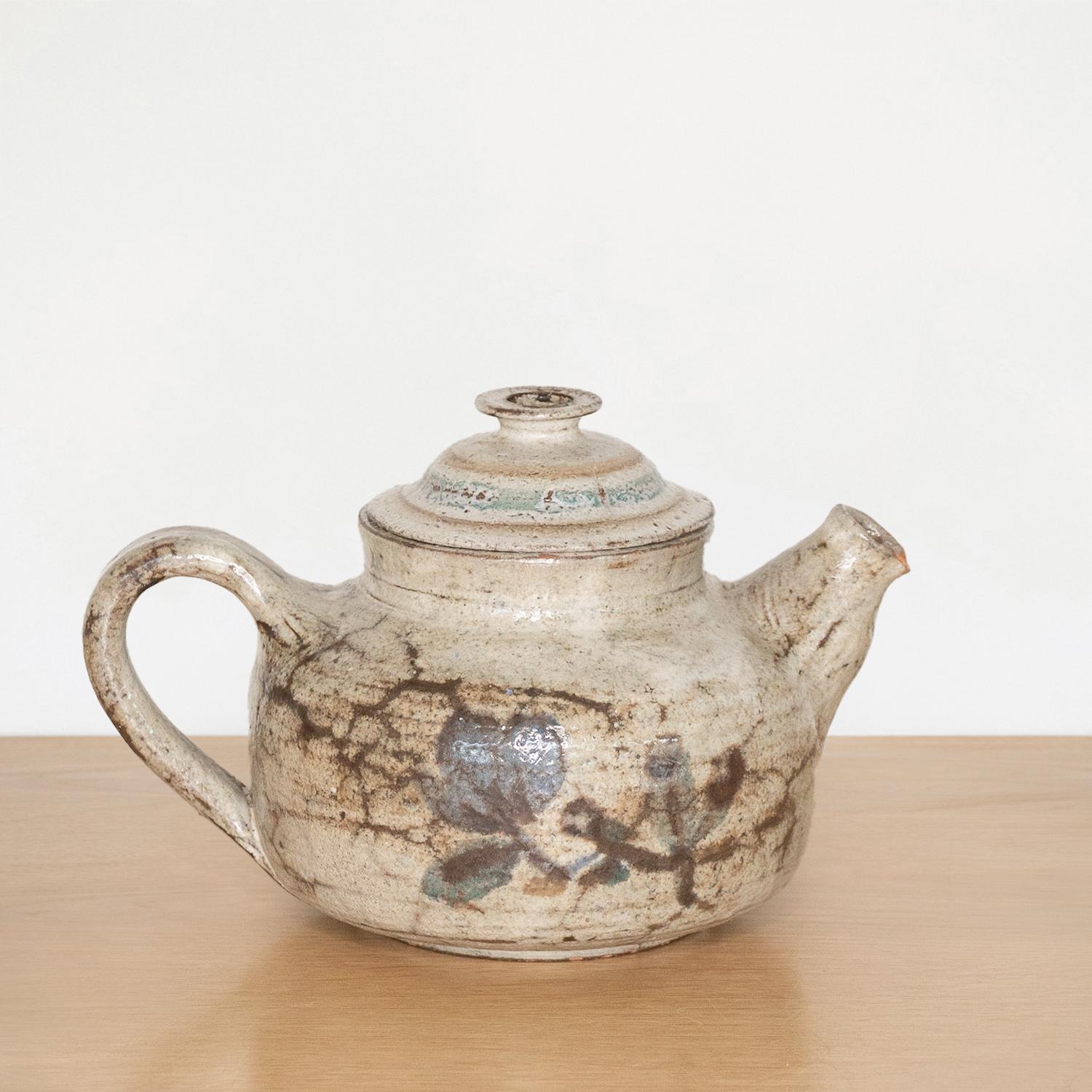 Mid-20th Century French Ceramic Teapot by Gustave Reynaud