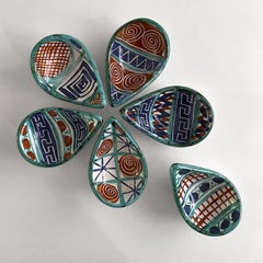 French Ceramic Teardrop Tapas Vessels by Robert Picault