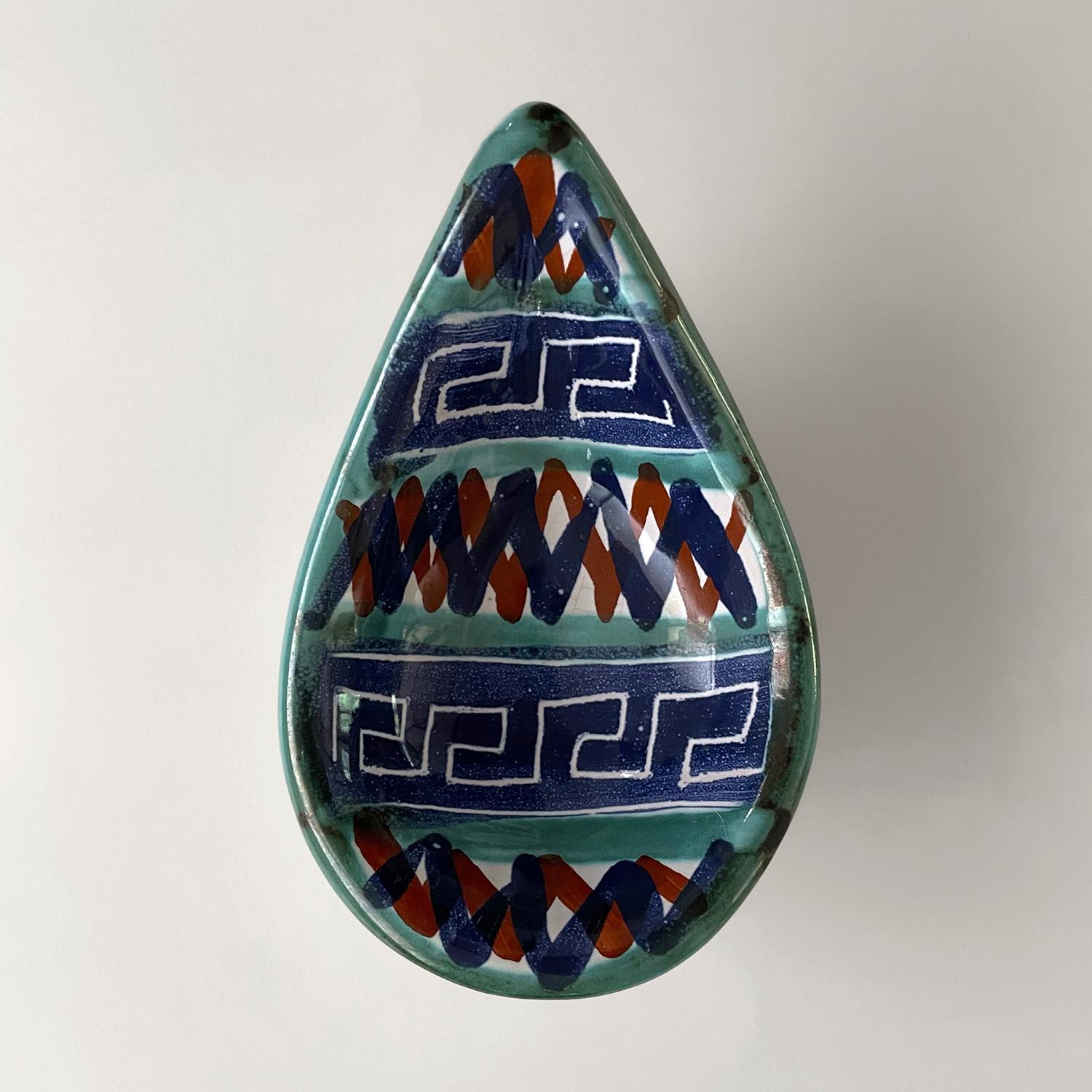 French Ceramic Teardrop Tapas Vessels by Robert Picault For Sale 3