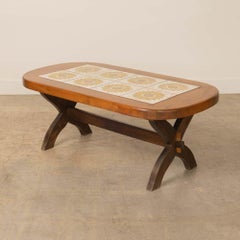 French Ceramic Tile Coffee Table